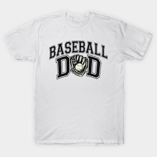 Vintage Baseball Dad Fathers Day Sport Lover Dad Life T-Shirt